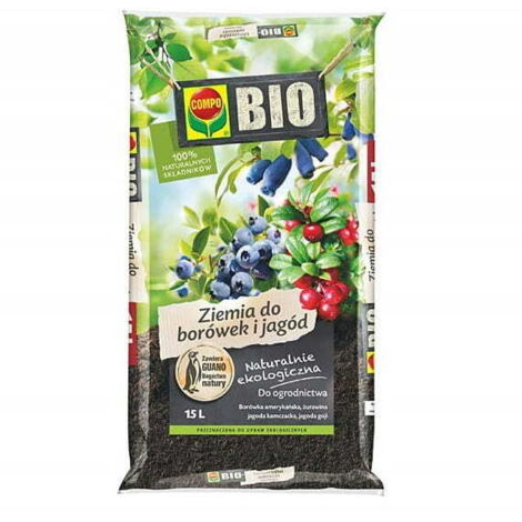 Substrat de terre pour myrtilles et baies, format 15 l efficace