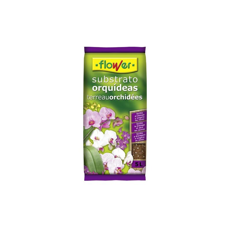 Fleur d'orchides de substrat - 5 litres