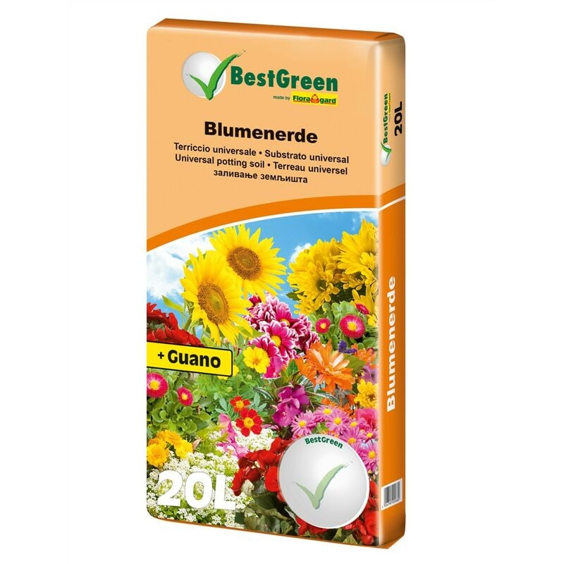 Floragard - Substrat pour plantes de balcon et géraniums BestGreen 25 litres