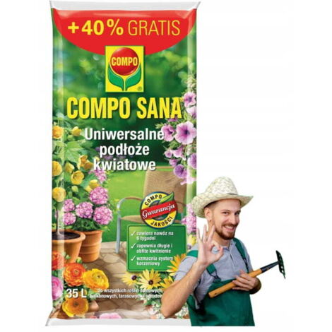 Substrat universel pour fleurs 35 l, pour plantes d'intérieur et de balcon