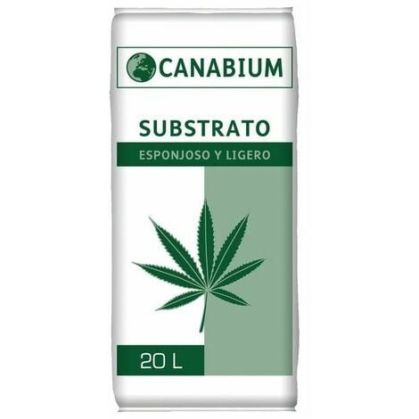Substrato CANABIUM esponjoso y ligero para plantas cannabis - 20L