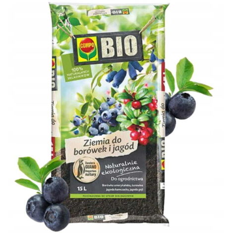 Substrato di terra per mirtilli e frutti di bosco 15l efficiente