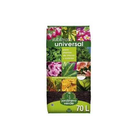 SUBSTRATO UNIVERSAL JARDINERO VERDE 70 L