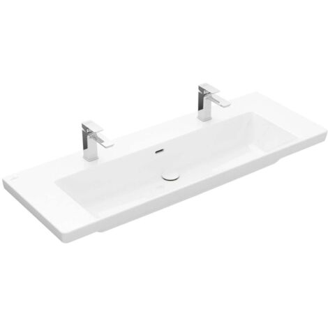 Subway 3.0 de Villeroy &amp Boch, lavabo à poser, 2 trous pour