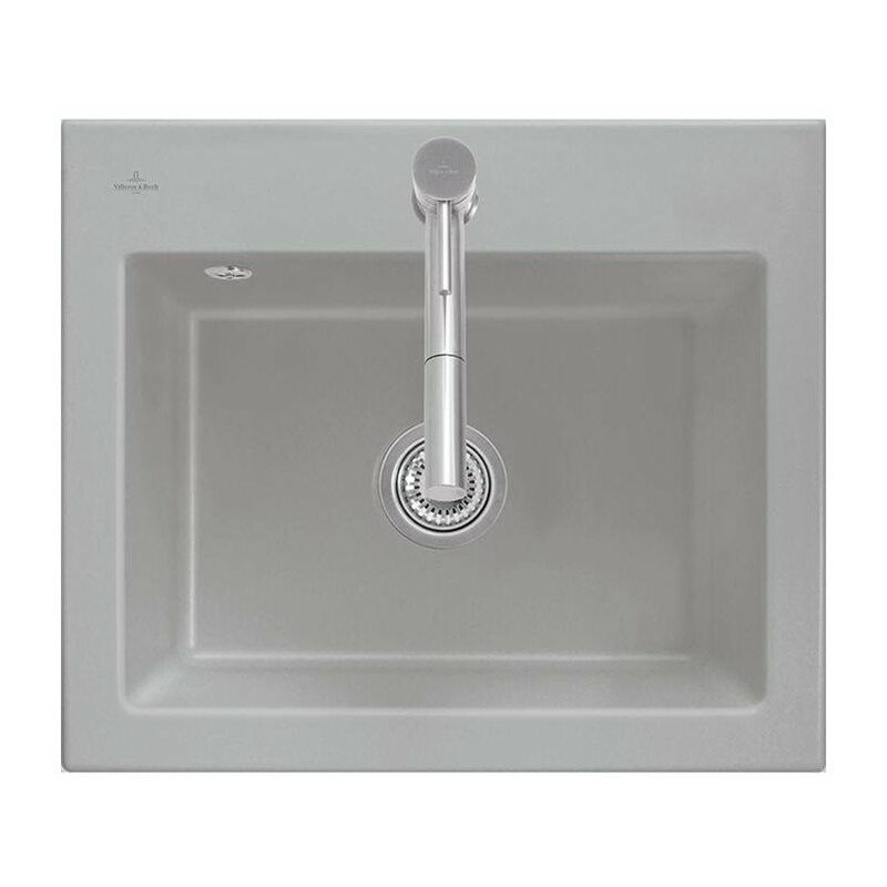 

Villeroy&boch - Subway 60 S, Fregaderos bajo encimera, 600 x 510 mm, Disponible con escurridor a la derecha o escurridor a la izquierda, Fregadero