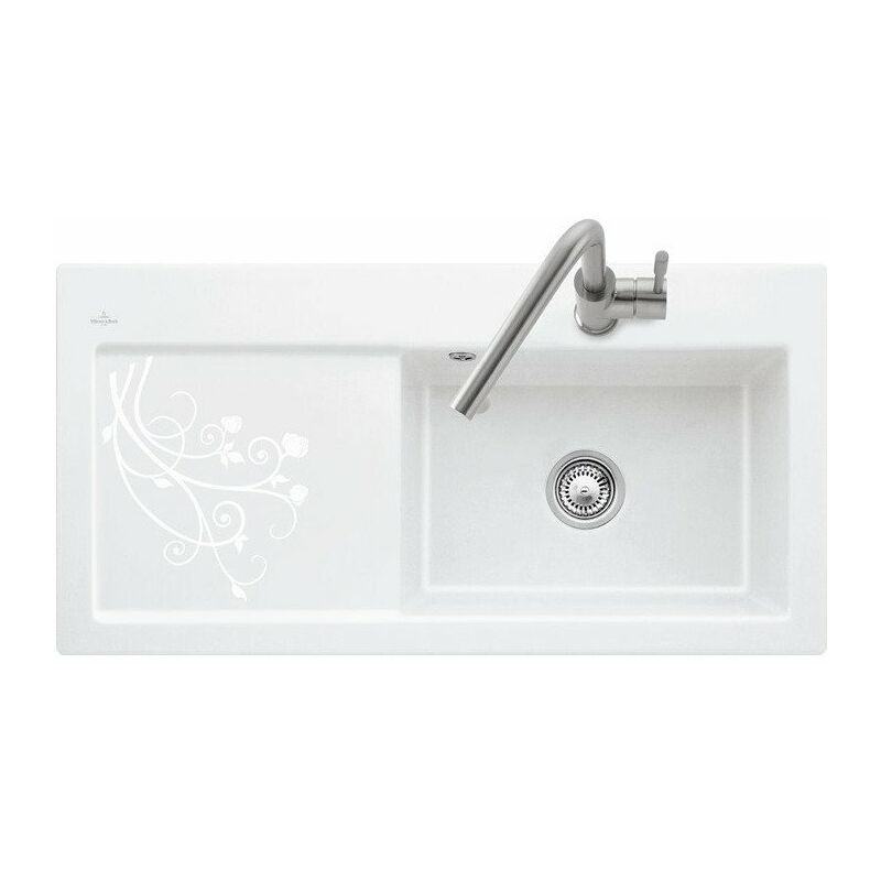 

Villeroy&boch - Subway 60 XL, Fregaderos empotrados, 1000 x 510 mm, Disponible con escurridor a la derecha o escurridor a la izquierda, Fregadero