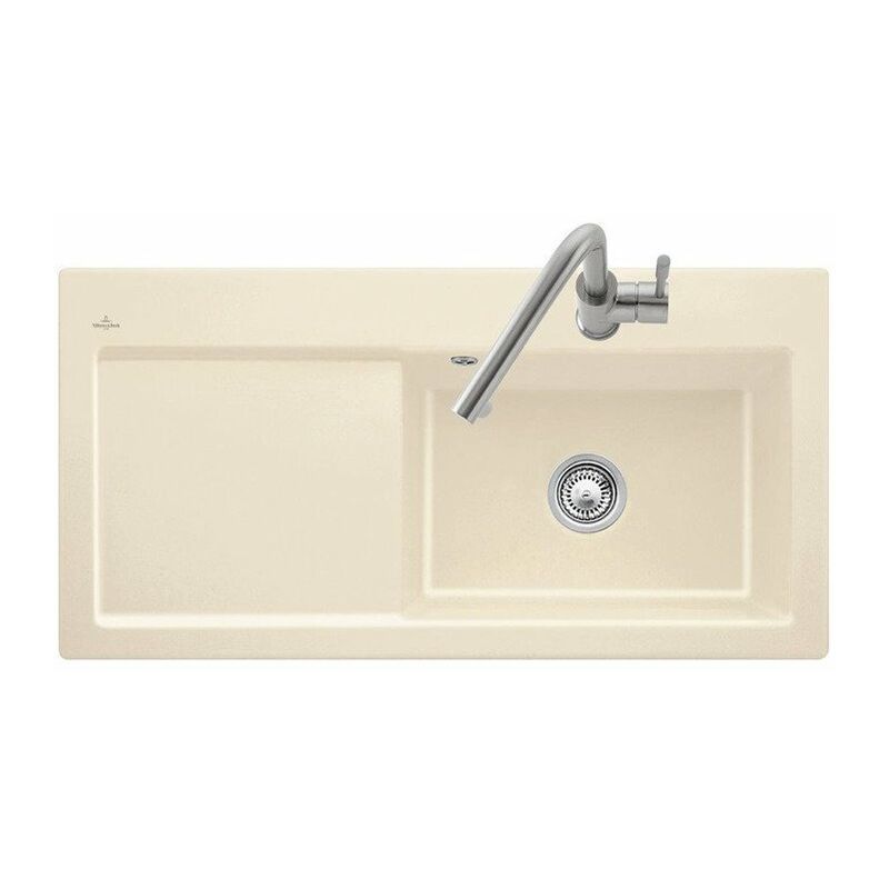 

Villeroy&boch - Subway 60 XL plano, Fregaderos de empotrar, 965 x 475 mm, Disponible con escurridor a la derecha o izquierda, Instalación a ras en