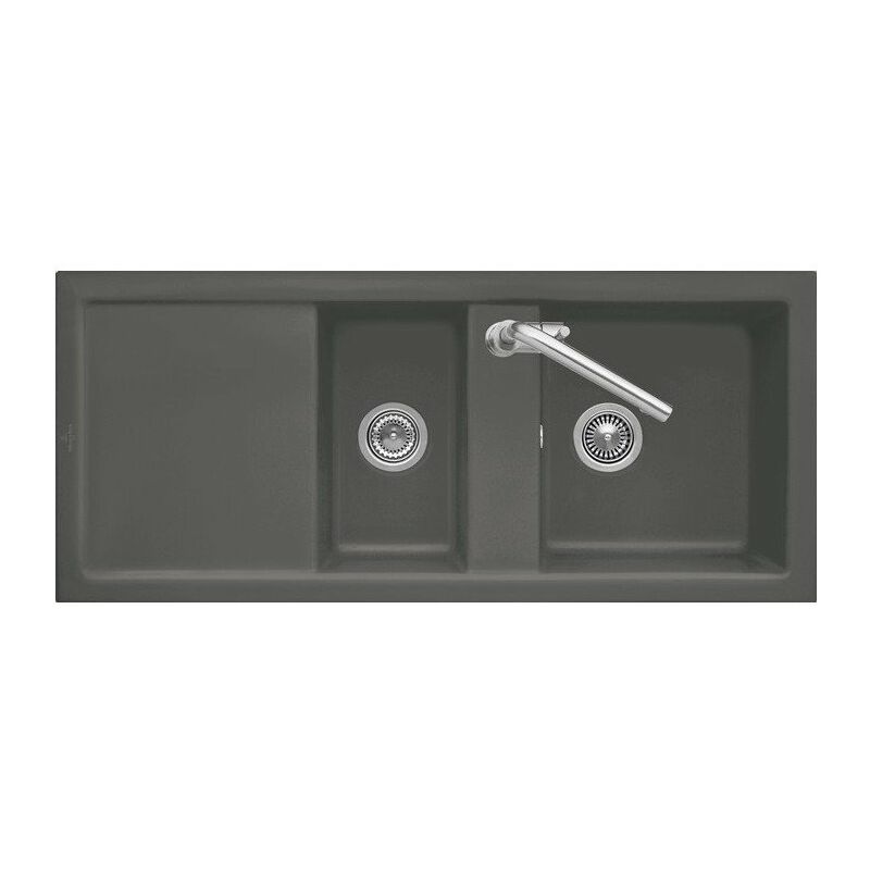 

Villeroy&boch - Subway 80, Fregaderos bajo encimera, 1160 x 510 mm, Fregadero reversible, Fregadero bajo encimera, Fregadero reversible, 2 senos que