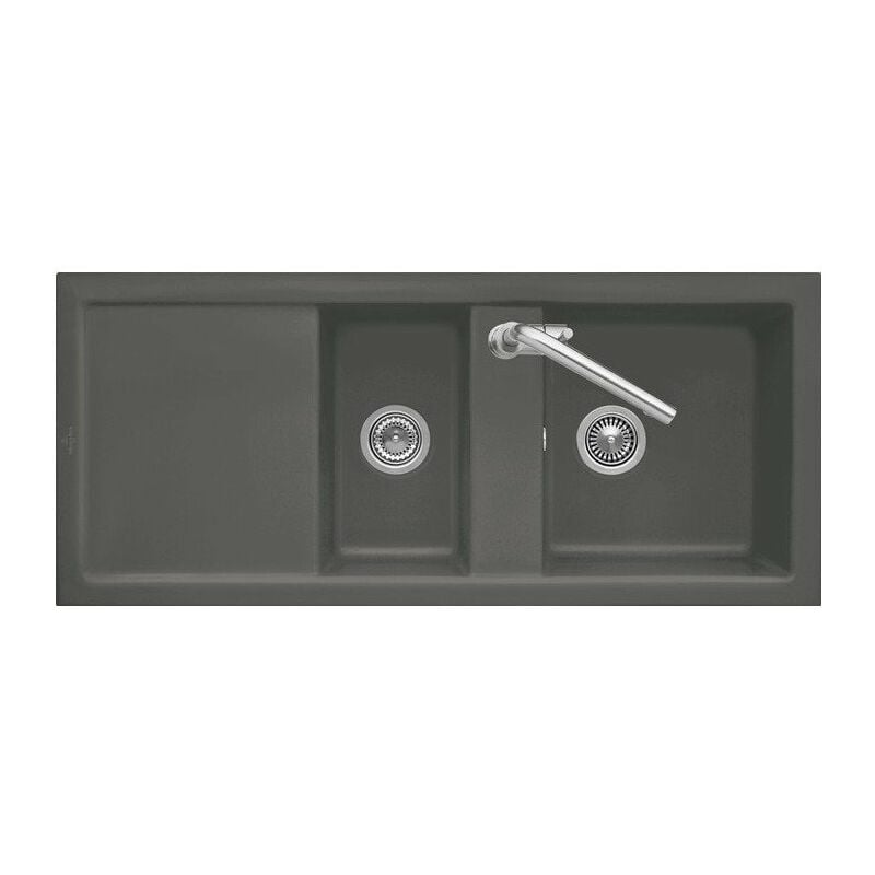 

Villeroy&boch - Subway 80, Fregaderos bajo encimera, 1160 x 510 mm, Fregadero reversible, Fregadero bajo encimera, Fregadero reversible, 2 senos que