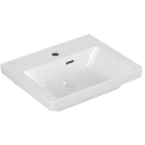 Subway V&B 3.500x400mm lavello con overflow con foro per il rubinetto bianco