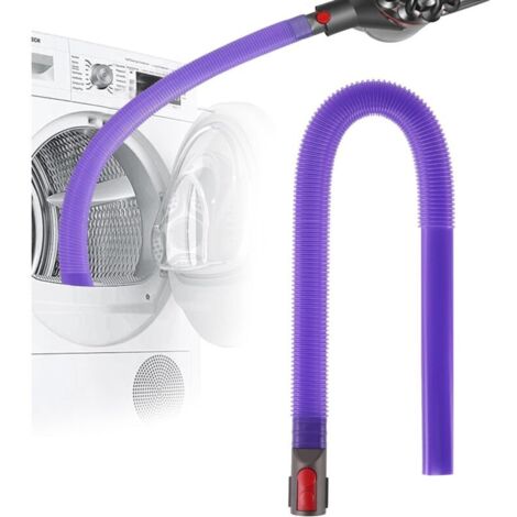 Suceur plat flexible pour aspirateurs Dyson V15 V12 V11 V10 V8 V7 , suceur plat flexible long pour Dyson , idéal pour éliminer les peluches des sèche-linge et des bouches d'aération