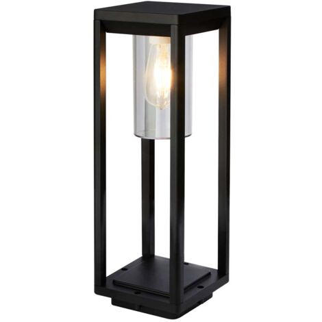 Suchscheinwerfer 1Lt Außenpfosten - 450 mm, schwarz mit klarem Diffusor