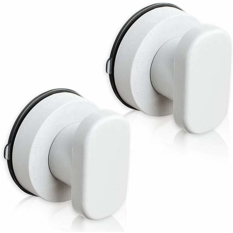 Suction Cup Door Handle, 2 Pack Suction Cup Handles Drawer Cabinet Refrigerator Glass Door Portable Mobility Handle Pulls with Strong Suction Cup for