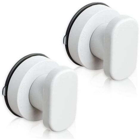 Suction Cup Door Handle 2PCS Suction Cup Pulls Drawer Cabinet Refrigerator Glass Door Portable Mobility Handle Pulls with Strong Suction Cup for Bathroom