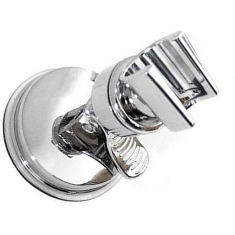 Image of ZVD - Suction Cup Shower Holder, Adjustable Rotation Chrome Finish Replaceable Large Adsorbability No Drilling Suction Cup Shower Holder Removable