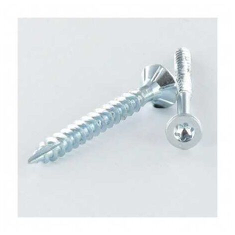 Sud Bois – 200 vis à bois 4x40 mm – TORX T20 – Acier zingué – Pointe anti-fendage – Filetage partiel pour résistance accrue