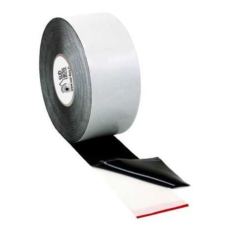 Sud Bois – Bande de protection EDPM pour lambourdes bois – 7.7 cm de large, 20 m de long – Résistance aux intempéries et UV – Étanchéité à la vapeur