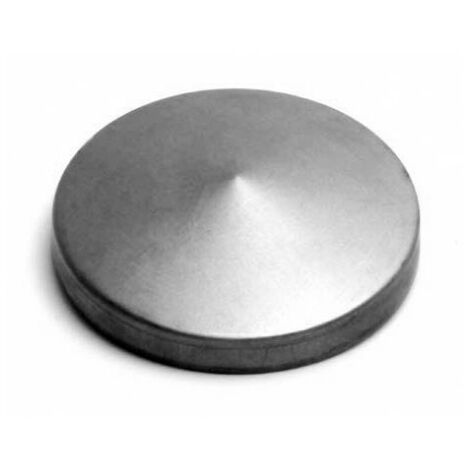 Sud Bois – Chapeau poteau rond pyramide Ø80 mm zingué à chaud – 2 trous de fixation – Protection contre intempéries – Compatible avec poteaux fraisés