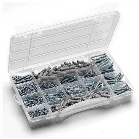 Sud Bois – Coffret de vis à bois 1155 pièces – 25 vis 6x50, 150 vis 63.5x25, 200 vis 3.5x16 – Pour installation de fixations en bois