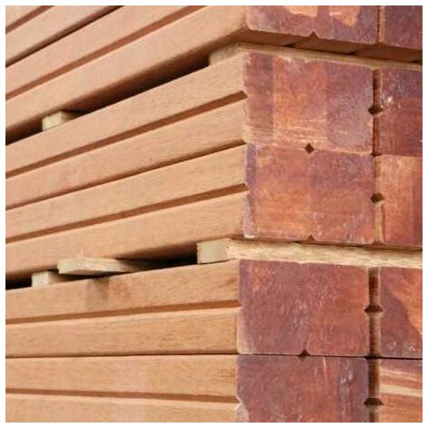 Sud Bois – Lambourde lamellé collé bois exotique classe IV 40x60mm – Longueur 3,95m ou 4m – Traitement raboté 4 faces pour extérieur
