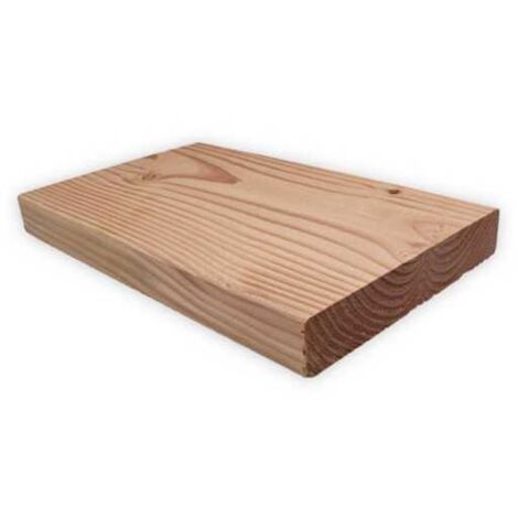 Sud Bois – Lame de terrasse en bois de Douglas 45x145mm – Longueur 3m – Traitement naturel pour surfaces lisses – Qualité 1er choix