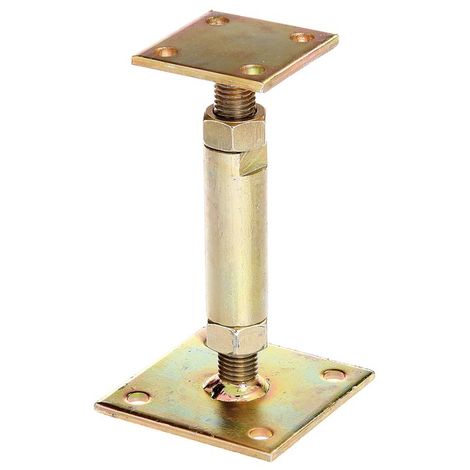 Sud Bois – Pied de poteau réglable 150-190 mm – Galvanisé pour poteaux bois et béton – Fixation par boulons 8-10 mm – Support robuste pour structures extérieures