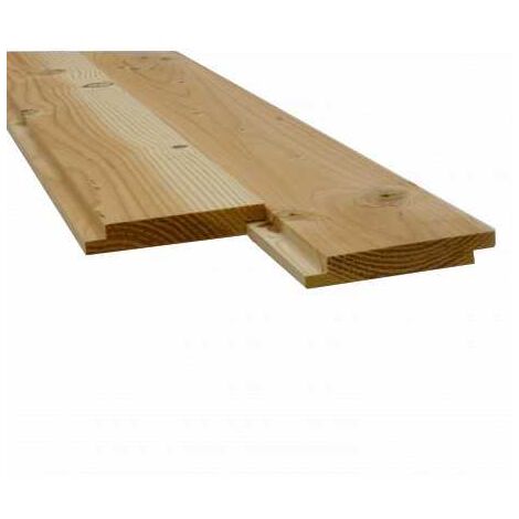 Sud Bois – Plancher sous toiture mi-bois Douglas 2nd choix 22x135mm – Longueur 4m – Séchage à 18% – Raboté 4 côtés