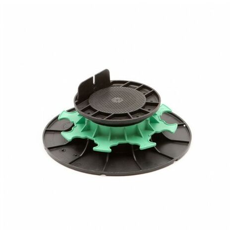 Sud Bois – Plot réglable à vérin pour lambourdes terrasse bois 50-80 mm – Charge 1000 kg – Polypropylène renforcé – Fabrication française