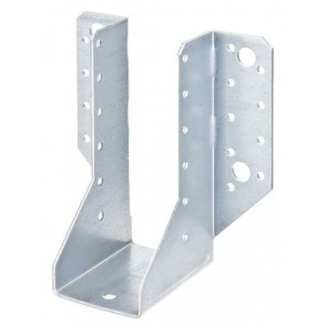 Sud Bois – Sabot de charpente 40 mm – Acier galvanisé – Hauteur 140 mm – Épaisseur 2 mm – Fixation solide pour bois massif et composite