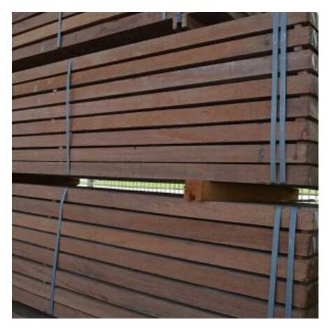 Sud Bois – Solive en azobé 70x170mm FAS 1er choix brut – Longueur 2,60 m – Résistance aux intempéries pour structures extérieures