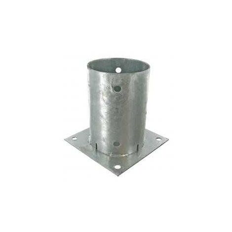 Sud Bois – Support pied de poteau rond 80mm – Acier galvanisé à chaud – Fixation par vis – Pour poteaux bois, acier, béton – Hauteur 150mm