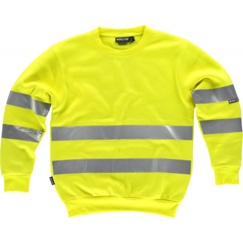 

Sudadera clásica Flúor con costuras reforzadas WORKTEAM C9030 | L - Amarillo