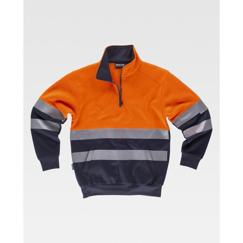 

Sudadera con cuello alto de Alta Visibilidad C3839 | S - Marino+Naranja A.V. - Workteam