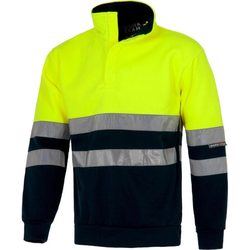 

Sudadera con cuello alto de Alta Visibilidad C3839 | XL - Marino+Amarillo A.V. - Workteam