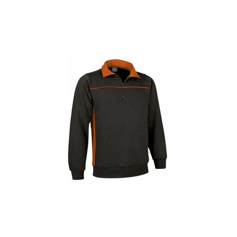 

Sudadera con bandas en pecho y laterales Thunder | XL - Negro / Naranja - Valento