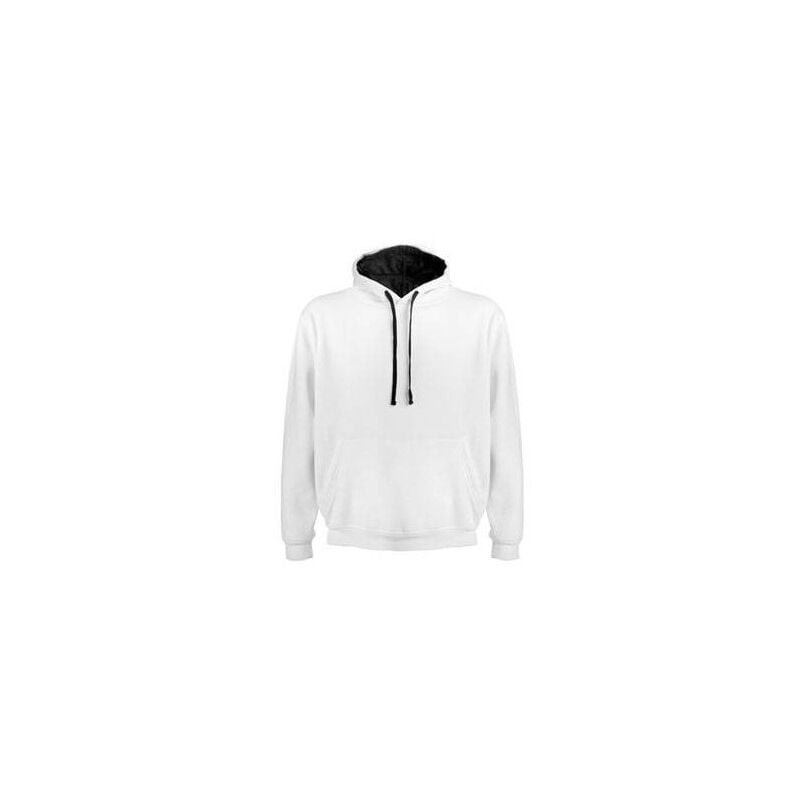 

Sudadera con capucha bicolor de doble tejido URBAN SU1067 | 11/12 - Blanco/Marino