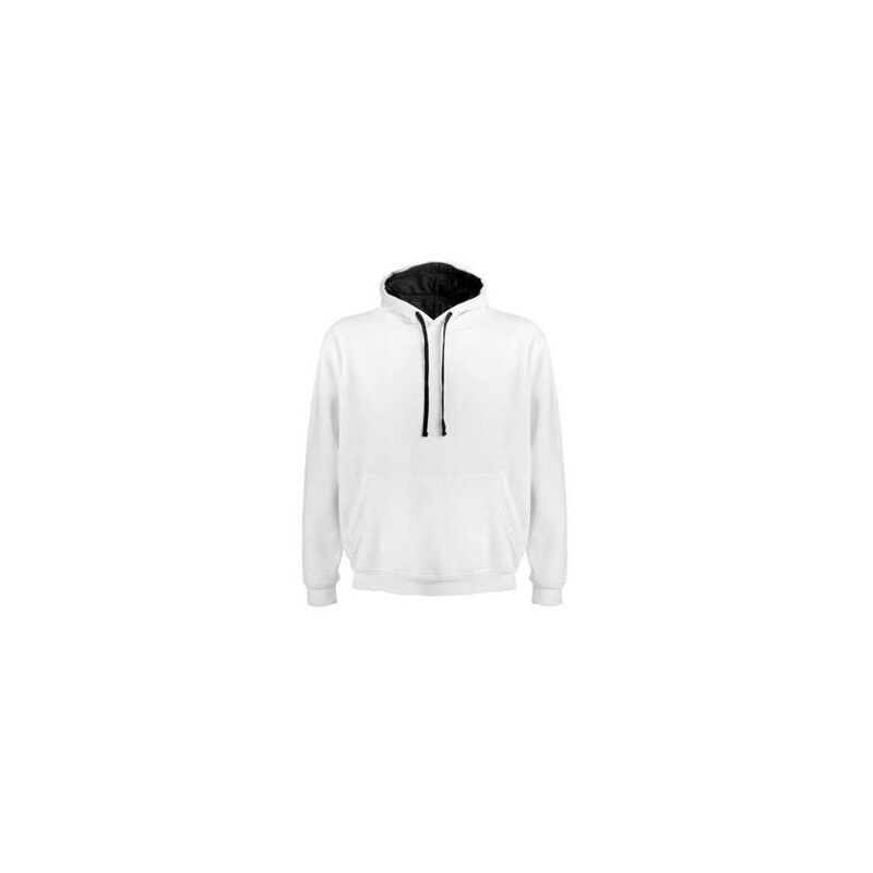 

Sudadera con capucha bicolor de doble tejido URBAN SU1067 | L - Blanco/Marino