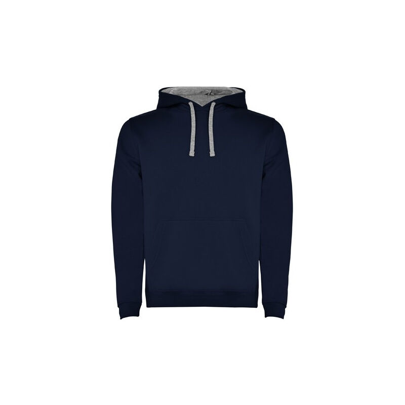 

Sudadera con capucha bicolor de doble tejido URBAN SU1067 | 7/8 - Marino/Gris