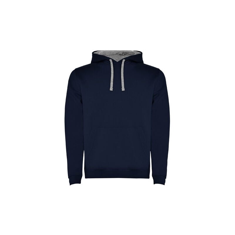 

Sudadera con capucha bicolor de doble tejido URBAN SU1067 | XL - Marino/Gris