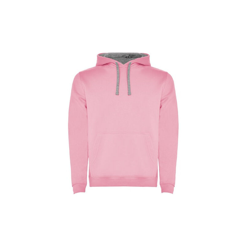 

Sudadera con capucha bicolor de doble tejido URBAN SU1067 | L - Rosa Claro/Gris