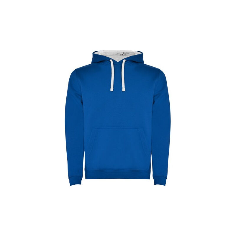 

Sudadera con capucha bicolor de doble tejido URBAN SU1067 | 11/12 - Royal/Blanco