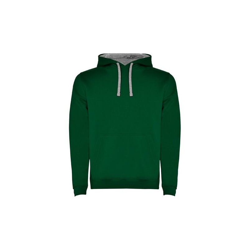 

Sudadera con capucha bicolor de doble tejido URBAN SU1067 | XXL - Verde Botella/Gris