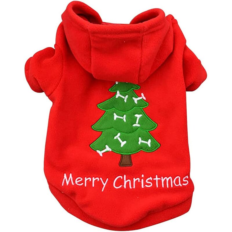 

Sudadera con capucha para perros Suéter para perros de Navidad Ropa para perros de Navidad Sudaderas con capucha cálidas para mascotas para perros