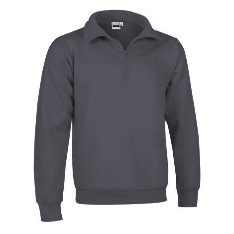 Sudadera con cremallera corta VALENTO Wood XL Gris carbón