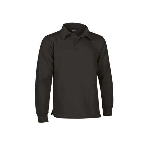 Sudadera con cuello de polo VALENTO Apolo M Negro