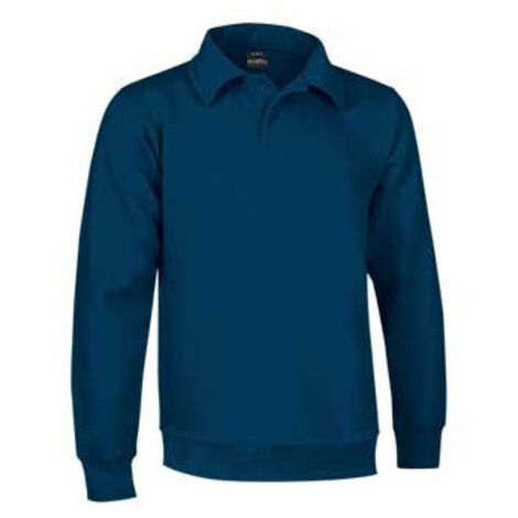 Sudadera con cuello de polo y cintura elástica Chester M Azul Marino