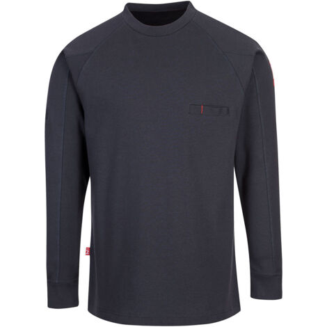 Sudadera con cuello redondo antistática FR Marine L