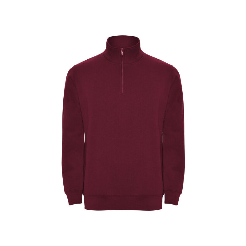

Sudadera con media cremallera a tono ANETO SU1109 | Granate - XXXL