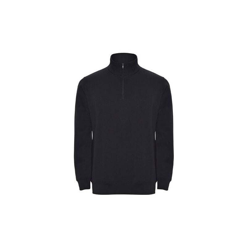 

Sudadera con media cremallera a tono ANETO SU1109 | M - Azul Marino