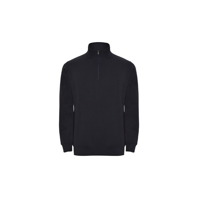 

Sudadera con media cremallera a tono ANETO SU1109 | L - Azul Marino